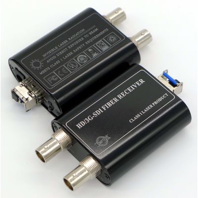 محول الألياف البصرية الرائع 3G-SDI Video SFP Broadcast 3G / HD-SDI موسع الألياف البصرية إيثرنت للبيانات الصوتية