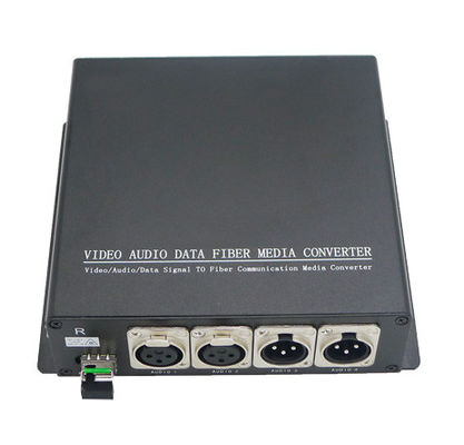 2 طريقة 3 Pin XLR متوازن الصوت التناظري عبر جهاز الإرسال والاستقبال موسع الألياف