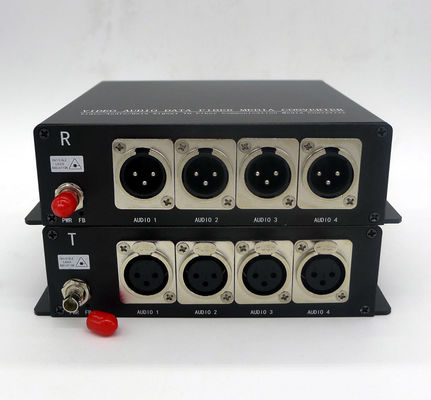 2 طريقة 3 Pin XLR متوازن الصوت التناظري عبر جهاز الإرسال والاستقبال موسع الألياف