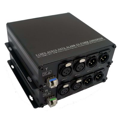 البث 2-CH 2 Way 3 Pin Xlr لتحويل الألياف / جهاز الإرسال / الاستقبال / جهاز الإرسال والاستقبال