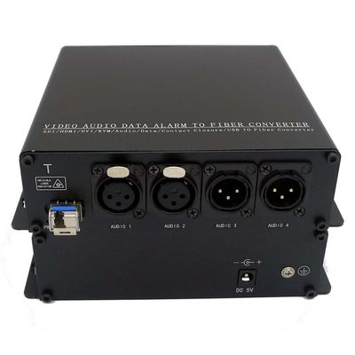 البث 2-CH 2 Way 3 Pin Xlr لتحويل الألياف / جهاز الإرسال / الاستقبال / جهاز الإرسال والاستقبال