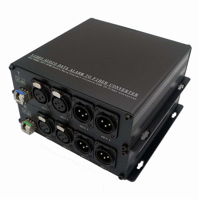 البث 2-CH 2 Way 3 Pin Xlr لتحويل الألياف / جهاز الإرسال / الاستقبال / جهاز الإرسال والاستقبال