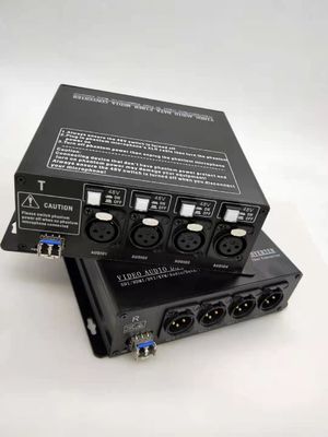 محول xLR الرقمي إلى الألياف البصرية مع مصدر طاقة فانتوم 48 فولت قابل للتحويل