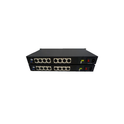 متوازن 8ch XLR الصوت لتحويل الألياف استوديو البث