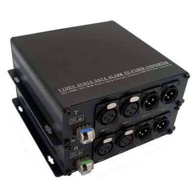 اتجاهين لتحويل الصوت XLR إلى الألياف الضوئية لبث صوت BIDI المتوازن