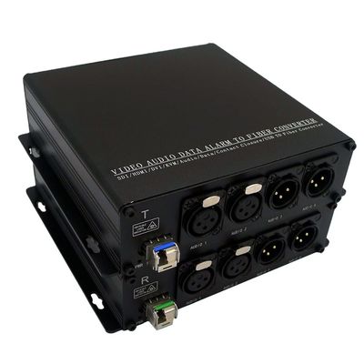 اتجاهين لتحويل الصوت XLR إلى الألياف الضوئية لبث صوت BIDI المتوازن