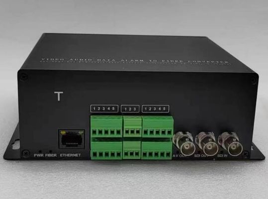 2CH 3G HD SDI مع نقل إيثرنت عبر الألياف الضوئية