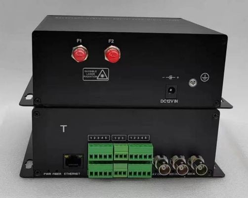 2CH 3G HD SDI مع نقل إيثرنت عبر الألياف الضوئية