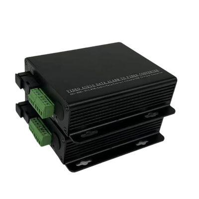 4CH صوت XLR تناظري فوق الألياف مع أطراف قياسية خضراء