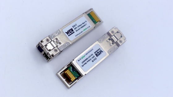 1310 نانومتر 20 كيلو متر DDM SFP معدل بيانات تشغيل جهاز الإرسال والاستقبال يصل إلى 1.25 جيجابت في الثانية