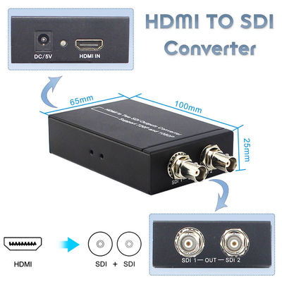 محول HDMI إلى SDI في وقت واحد مع محول طاقة 5V 1A