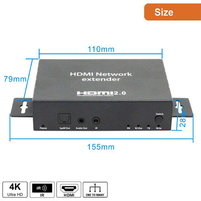 موسع شبكة Hdmi الإنتاج التلفزيوني البث المباشر وملحقات الكاميرا