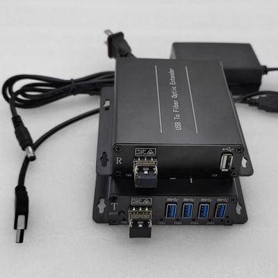 موسع USB من الألياف البصرية لنقل 4 منافذ لمسافات طويلة لطابعة الكاميرا